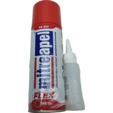 Mikasso Mitre Flex Hızlı Yapıştırıcı Kırmızı 200 Ml+ 50 gr Beyaz