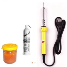 Mikasso 40W Profesyonel Lehim Makinesi Kalem Havya Leyim Teli Pasta