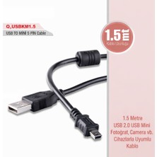 OEM V3 (5 Pin) Şarj Kablosu 1.5m Konsol Kolları Destekli