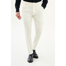MCR Düz Slim Fit Pileli Yandan Düğmeli Erkek Pantolon