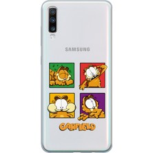 Mobilpad Samsung Galaxy A70 Uyumlu Baskılı Yumuşak Silikon Şeffaf Telefon Kılıfı