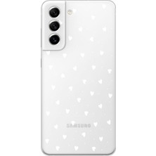 Mobilpad Samsung Galaxy S21 Uyumlu Baskılı Yumuşak Silikon Şeffaf Telefon Kılıfı