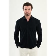 MCR Desenli Slim Fit Uzun Kollu Erkek Gömlek