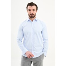 MCR Düz Slim Fit Uzun Kollu Erkek Gömlek