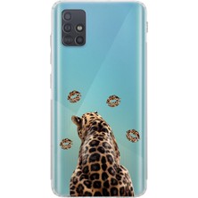 Mobilpad Samsung Galaxy A71 Uyumlu Baskılı Yumuşak Silikon Şeffaf Telefon Kılıfı
