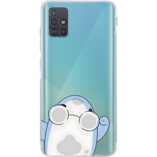 Mobilpad Samsung Galaxy M31S Uyumlu Baskılı Yumuşak Silikon Şeffaf Telefon Kılıfı