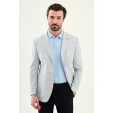 MCR Desenli Slim Fit Mono Yaka Torba Cep Erkek Ceket