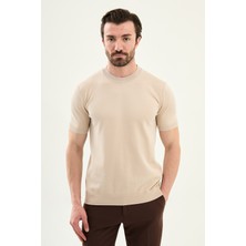 MCR Düz Slim Fit Bisiklet Yaka Erkek Triko T-Shirt