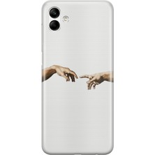 Mobilpad Samsung Galaxy A06 Uyumlu Baskılı Yumuşak Silikon Şeffaf Telefon Kılıfı