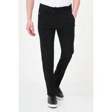 MCR Düz Super Slim Fit İpli Beli Lastikli Cebi Gizli Fermuarlı Erkek Pantolon