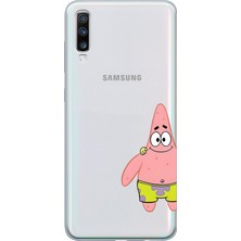 Mobilpad Samsung Galaxy A70 Uyumlu Baskılı Yumuşak Silikon Şeffaf Telefon Kılıfı