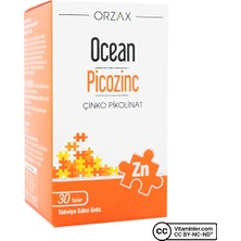 Orzax Ocean Picozinc Çinko Pikolinat 30 Tablet