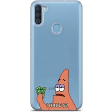 Mobilpad Samsung Galaxy A11/M11 Uyumlu Baskılı Yumuşak Silikon Şeffaf Telefon Kılıfı