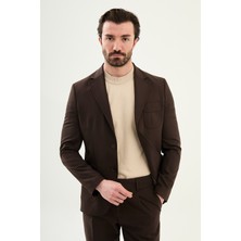 MCR Düz Slim Fit Mono Yaka Torba Cep Erkek Ceket