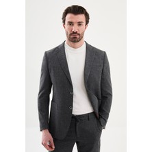 MCR Kırçıllı Slim Fit Mono Yaka Torba Cep Pantolonu İpli Erkek Takım Elbise
