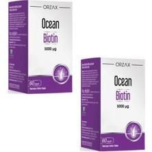 Orzax Ocean Biotin 5000 Mcg 60 Kapsül 2 Adet