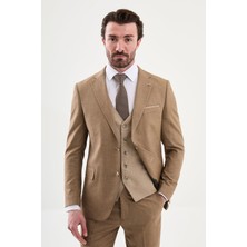MCR Desenli Slim Fit Mono Yaka Kombinli Erkek Takım Elbise