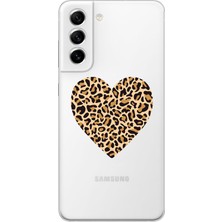 Mobilpad Samsung Galaxy S21 Uyumlu Baskılı Yumuşak Silikon Şeffaf Telefon Kılıfı