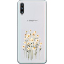 Mobilpad Samsung Galaxy A70 Uyumlu Baskılı Yumuşak Silikon Şeffaf Telefon Kılıfı