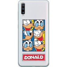 Mobilpad Samsung Galaxy A70 Uyumlu Baskılı Yumuşak Silikon Şeffaf Telefon Kılıfı
