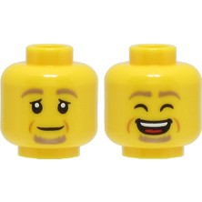 LEGO Minifigür Parçaları: Kafa: 3626PB3002