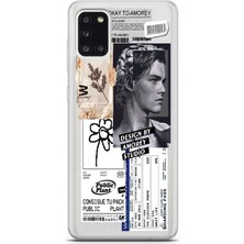 Mobilpad Samsung Galaxy A31 Uyumlu Baskılı Yumuşak Silikon Şeffaf Telefon Kılıfı