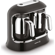 Korkmaz Kahvekolik Twin SiyahKrom Otomatik Kahve Makinesi