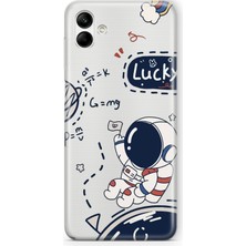 Mobilpad Samsung Galaxy A06 Uyumlu Baskılı Yumuşak Silikon Şeffaf Telefon Kılıfı