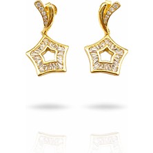 Defne Silver Mery Yıldız Küpe