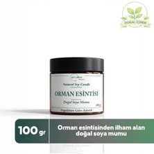 Ervalinn Odunsu Orman Kokulu Doğal Soya Mumu 100 gr+DUDAK BALSAMI HEDİYE