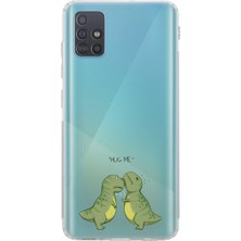 Mobilpad Samsung Galaxy A71 Uyumlu Baskılı Yumuşak Silikon Şeffaf Telefon Kılıfı