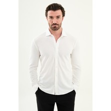 MCR Desenli Slim Fit Uzun Kollu Erkek Gömlek