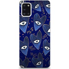 Mobilpad Samsung Galaxy A31 Uyumlu Baskılı Yumuşak Silikon Şeffaf Telefon Kılıfı