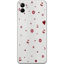 Mobilpad Samsung Galaxy A06 Uyumlu Baskılı Yumuşak Silikon Şeffaf Telefon Kılıfı