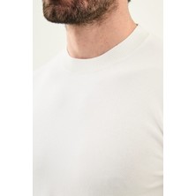 MCR Düz Slim Fit Bisiklet Yaka Erkek Triko T-Shirt