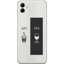 Mobilpad Samsung Galaxy A06 Uyumlu Baskılı Yumuşak Silikon Şeffaf Telefon Kılıfı