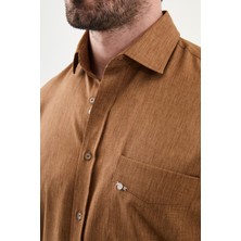 MCR Düz Slim Fit Cepli Uzun Kollu Erkek Gömlek