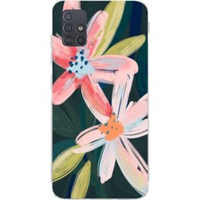 Mobilpad Samsung Galaxy M31S Uyumlu Baskılı Yumuşak Silikon Şeffaf Telefon Kılıfı