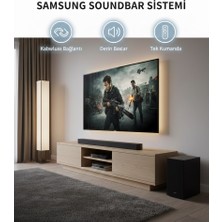 Samsung HW-B450 2.1 Kanal 300W Soundbar Ses Sistemi Kablosuz Subwoofer Siyah Renk Model: HW-B450