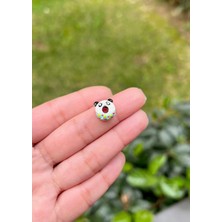 Defne Silver Panda Donut Charm