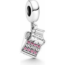 Defne Silver Daktilo Charm