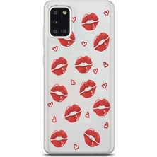 Mobilpad Samsung Galaxy A31 Uyumlu Baskılı Yumuşak Silikon Şeffaf Telefon Kılıfı