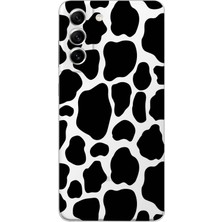 Mobilpad Samsung Galaxy S21 Uyumlu Baskılı Yumuşak Silikon Şeffaf Telefon Kılıfı