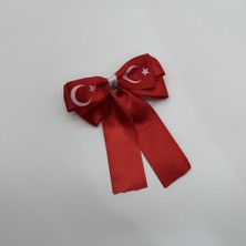 Mare Accessories Türk Bayraklı Kırmızı Fiyonk Toka