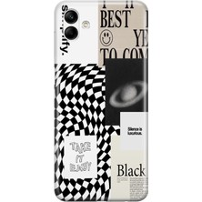 Mobilpad Samsung Galaxy A06 Uyumlu Baskılı Yumuşak Silikon Şeffaf Telefon Kılıfı