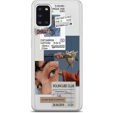 Mobilpad Samsung Galaxy A31 Uyumlu Baskılı Yumuşak Silikon Şeffaf Telefon Kılıfı