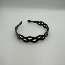 Mare Accessories Örgü Desenli Siyah Taç