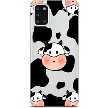 Mobilpad Samsung Galaxy A31 Uyumlu Baskılı Yumuşak Silikon Şeffaf Telefon Kılıfı