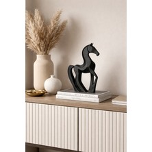 Alpin Minimalist At Heykeli Salon Konsol Raf Dekoru 3D Baskı Premium Pla