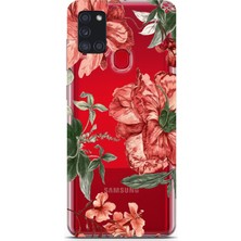 Mobilpad Samsung Galaxy A21S Uyumlu Baskılı Yumuşak Silikon Şeffaf Telefon Kılıfı